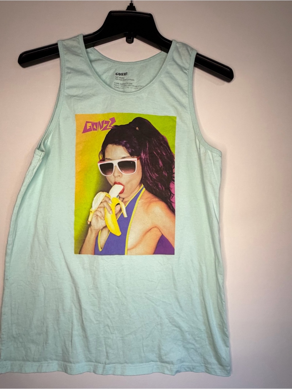 Mint Graphic Tank Top - Sleeveless Womenโs Tee
